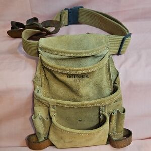 CRAFTSMAN Extra-Large Leather Nail/Tool Pouch Bag Model 37722